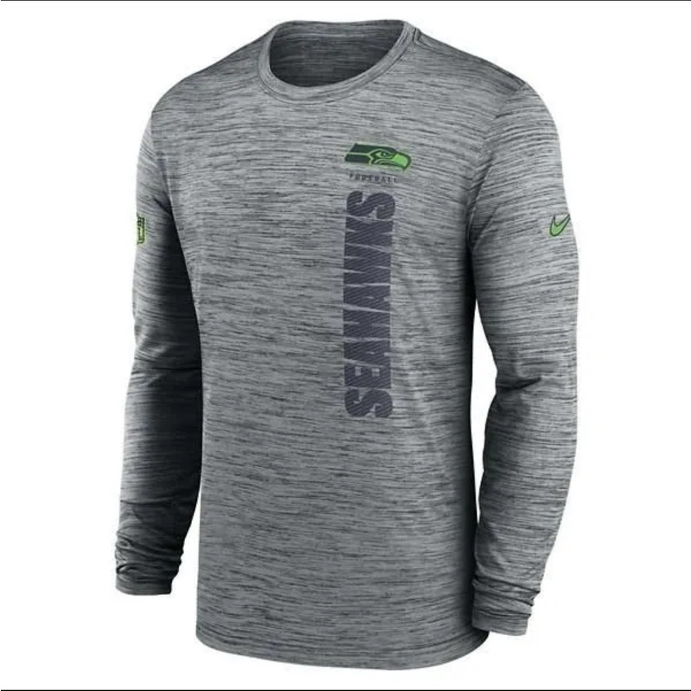 Nike Gray Seahawks Long Sleeve Shirt